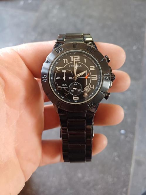 titanium zwart rodania, Handtassen en Accessoires, Horloges | Kinderen, Gebruikt, Zwart, Ophalen
