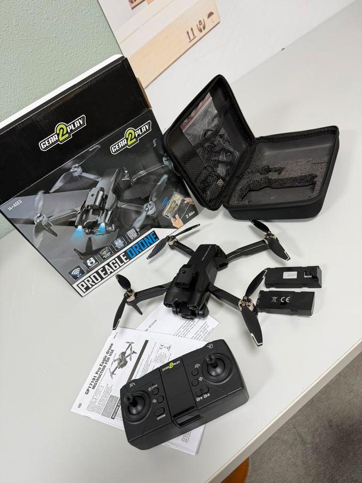 Drone contrôlable Pro Eagle RC, 2 caméras solaires, WiFi, TV, Hi-fi & Vidéo, Drones, Neuf, Drone avec caméra, Qualité standard