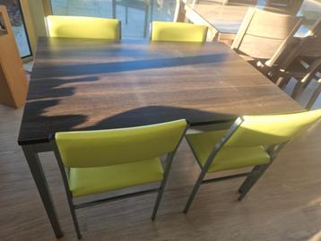 Eettafel + 4 stoelen, Huis en Inrichting, Tafels | Eettafels, Ophalen