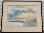 Aquarelle signe Walter jonckheere, Antiek en Kunst, Ophalen of Verzenden
