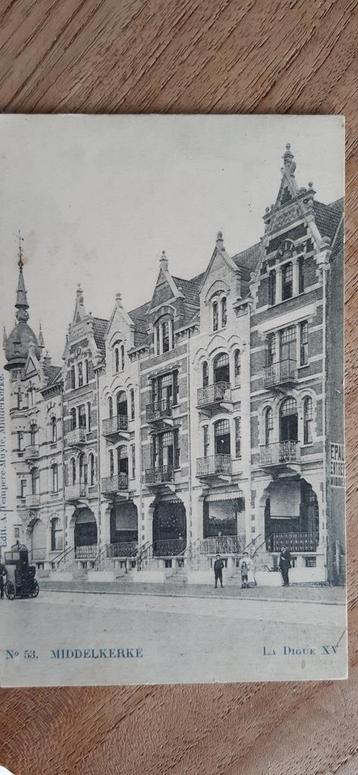 Carte postale MIDDELKERKE VILLAS DIGUE ZEEDIJK, Enlèvement ou Envoi