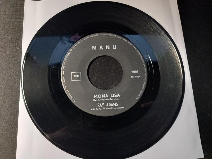 Ray Adams ‎– Mona lisa / Many times '7, Cd's en Dvd's, Vinyl Singles, Gebruikt, Single, Country en Western, 7 inch, Ophalen of Verzenden