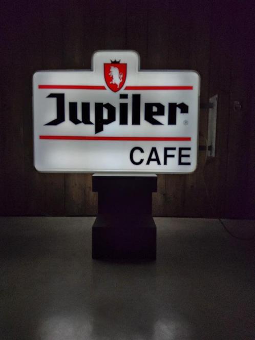 Bierbord lichtbak cafébord mancave Jupiler XL verlichting, Collections, Marques & Objets publicitaires, Utilisé, Table lumineuse ou lampe (néon)