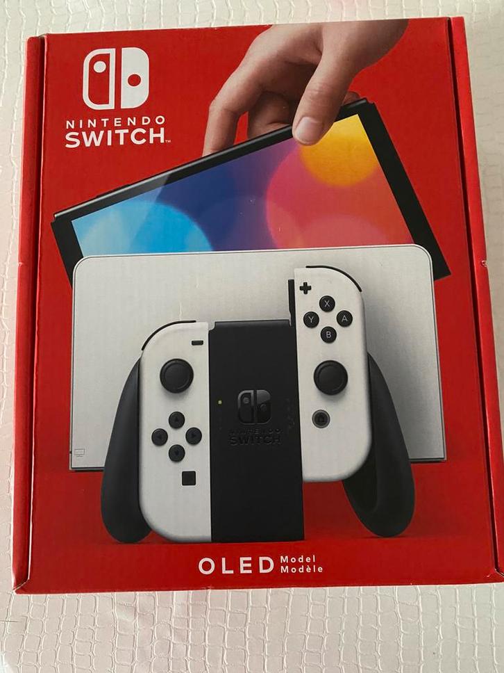 Spelcomputers Nintendo OLED switch, Games en Spelcomputers, Spelcomputers | Nintendo Switch, Nieuw, Met 2 controllers, Ophalen