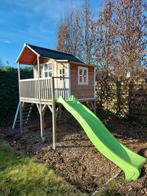 Belle maison de jeu en bois avec toboggan, Enlèvement, Utilisé, Toboggan