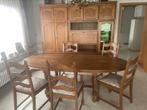 Massief houten eetplaats, Huis en Inrichting, Ophalen, Gebruikt, 4 tot 6 stoelen