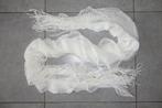 Nieuwe witte lange zachte sjaal 180x27 cm, Enlèvement ou Envoi, Neuf, Écharpe