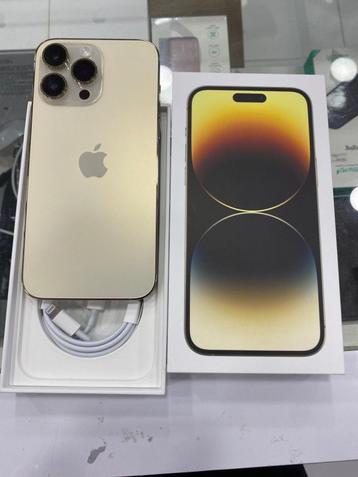 Apple iphone 14 PRO MAX 256 GB GOUD nieuwstaat garantie beschikbaar voor biedingen
