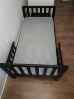 Kinderbedje met matras 70x140 cm kleur zwart, Ophalen, Gebruikt, 70 tot 85 cm, 140 tot 160 cm