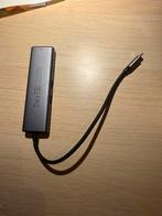 Usb-c hub - slechts 1 kabel ipv utp, hdmi, 2 maal Usb, sd …, Computers en Software, Ophalen of Verzenden, Zo goed als nieuw