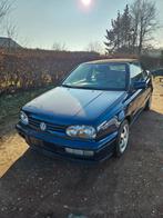 VW golf mk3 cabrio te koop., Auto's, Voorwielaandrijving, Beige, Cabriolet, Blauw