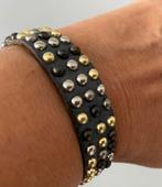 Leren armband, nieuw in doos, Nieuw, Leer, Zwart, Verzenden