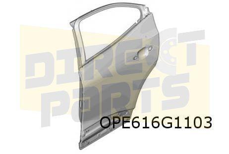Opel Mokka B (11/20-) (P2QO) Achterportier Links (te spuiten, Auto-onderdelen, Carrosserie, Deur, Opel, Nieuw, Ophalen of Verzenden
