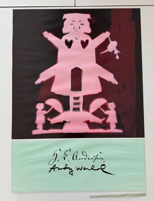 Andy Warhol Poster Hans Christian Andersen, Verzamelen, Posters, Gebruikt, Ophalen of Verzenden