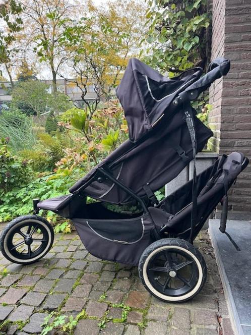 Handige duo-buggy Phil&teds, Kinderen en Baby's, Buggy's, Gebruikt, Regenhoes, Voetenzak, Ophalen