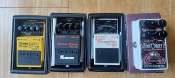Boss gitaar effecten + electro harmonix tone corset