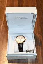 NIEUW Rodania „Wall Street/Hugo” horloge, Leer, Staal, Polshorloge, Nieuw
