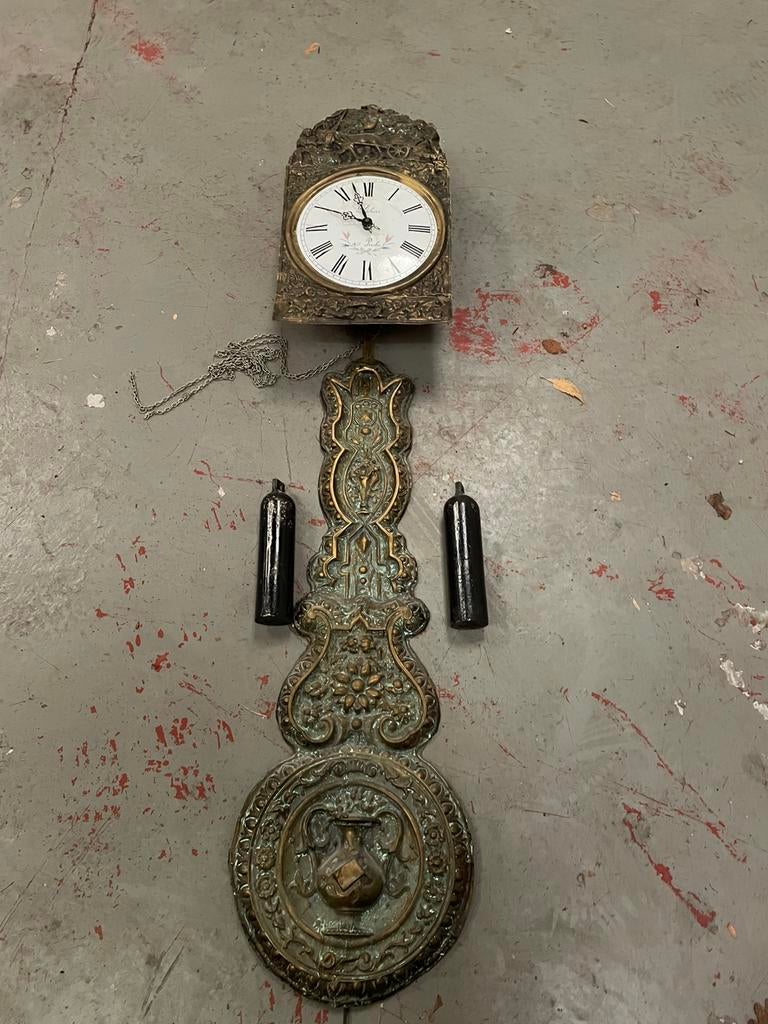 Antieke Comtoise Klok - 19e Eeuw, Antiek en Kunst, Antiek | Klokken, Ophalen of Verzenden