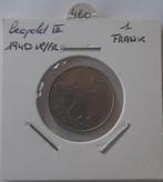 Leopold III 1 franc 1940 vl/fr, Postzegels en Munten, Verzenden