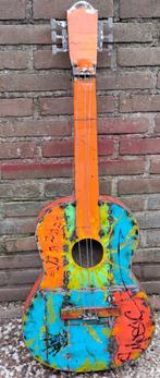 Gitaar art. Pop art. Volledig plaatstaal. Ware grootte. Sign, Ophalen