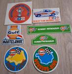 Lot stickers benzine motorolie merk Gulf autorally Vauxhall, Ophalen of Verzenden, Zo goed als nieuw, Merk