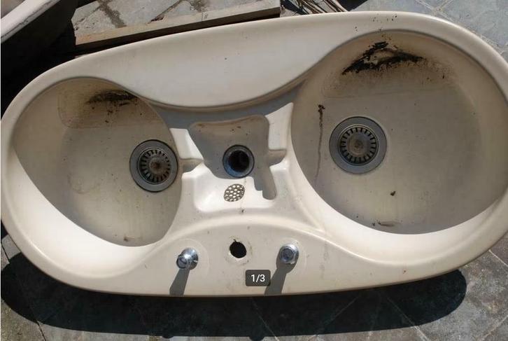 Évier de cuisine Villeroy & Bosch, Maison & Meubles, Cuisine | Éléments de cuisine, Utilisé, Moins de 100 cm, 100 à 150 cm, Moins de 25 cm