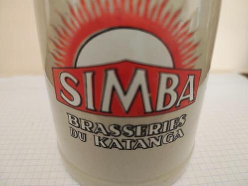 Chope Brasseries du Katanga bière Simba Congo Belgique, Verzamelen, Biermerken, Gebruikt, Pul(len), Overige merken, Verzenden