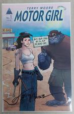 Motor Girl 1 Signed Terry Moore Abstract Studio Comic NM, Boeken, Amerika, Nieuw, Ophalen of Verzenden, Terry Moore