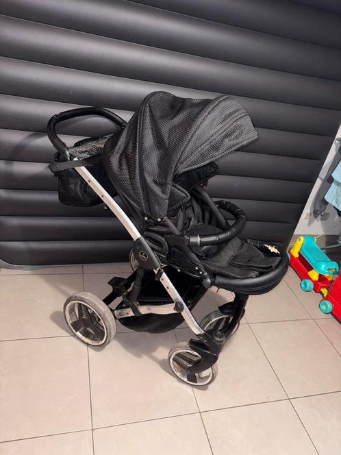 Poussette trio Junama noir, Kinderen en Baby's, Buggy's, Zo goed als nieuw, Ophalen