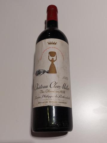 Château Clerc Milon 1975 disponible aux enchères