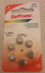 Batterijen A13 EarPower voor o.a hoorapparaten, Enlèvement ou Envoi, Neuf