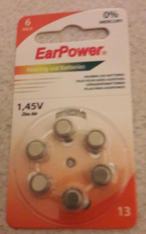 Batterijen A13 EarPower voor o.a hoorapparaten, Divers, Matériel Infirmier, Neuf, Enlèvement ou Envoi