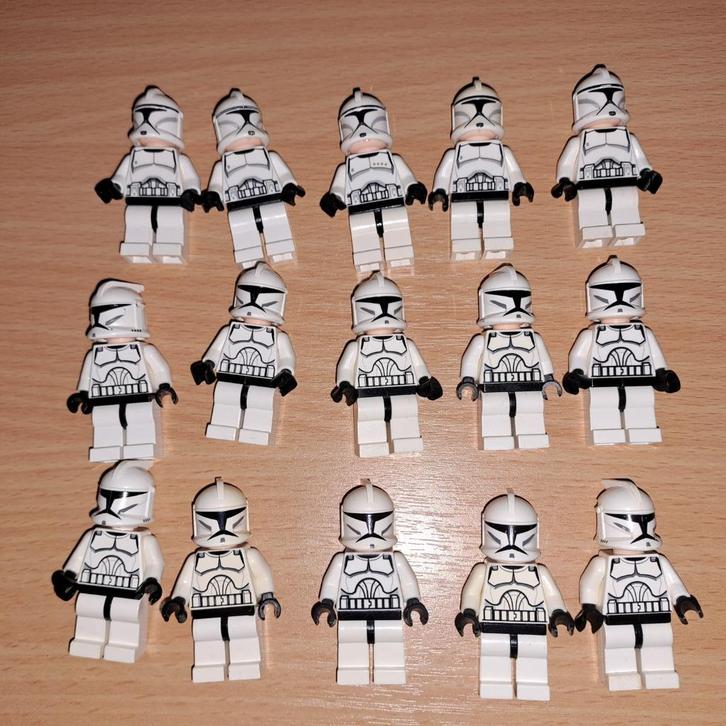 lego star wars clone troopers clones minifigs sw0201 sw0242, Kinderen en Baby's, Speelgoed | Duplo en Lego, Gebruikt, Lego, Losse stenen