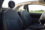 Fiat 500C 1.0 Dolcevita HYBRID, CarPlay/Airco/Cruise/Led/PDC, Auto's, Fiat, 4 zetels, Stof, Cabriolet, Zwart
