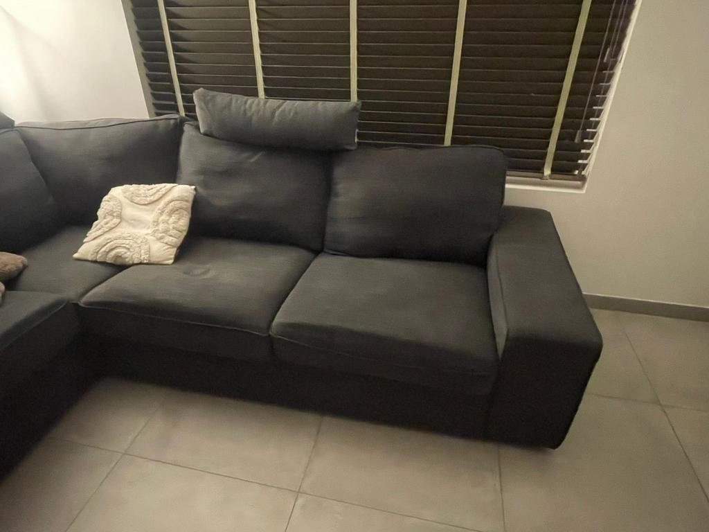 Zwarte zetel stof, Ophalen, Gebruikt, Stof