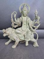 bronzen beeld godin Durga/Kali/Shakti/India/Azië, Antiek en Kunst, Ophalen of Verzenden