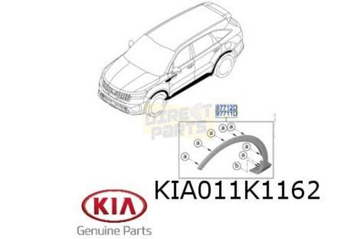 Kia Sorento wielkuiplijst Rechts op voorscherm Origineel! 87, Autos : Pièces & Accessoires, Carrosserie & Tôlerie, Garde-boue