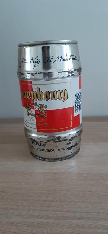 Canette de bière vide Kronenbourg Canette de bière de 1 L, Enlèvement ou Envoi, Utilisé, Bouteille(s), Autres marques