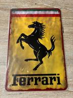 Metalen wandbord logo Ferrari, Verzamelen, Ophalen