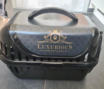 Panier transport pour chat noir Luxurious pets beschikbaar voor biedingen