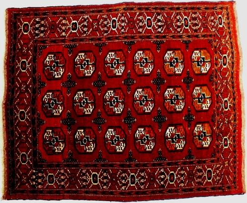 Orientteppich Sammlerteppich Tekke 19. Jh. T078, Antiquités & Art, Tapis & Textile, Enlèvement ou Envoi