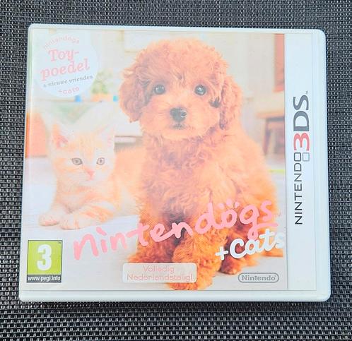 Nintendogs Toy Poedel + Cats, Games en Spelcomputers, Games | Nintendo 2DS en 3DS, Zo goed als nieuw, Ophalen of Verzenden