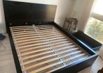 Malm bed 160x200 cm Ikea zwart met boxsprings, Ophalen of Verzenden, Gebruikt, Zwart