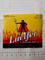 Bieretiket Lucifer, Verzamelen, Ophalen of Verzenden, Gebruikt