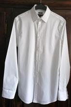 Wit hemd met lange mouwen slim fit van Iveo JBC, S, Kleding | Heren, Overhemden, Ophalen of Verzenden, Wit, Zo goed als nieuw