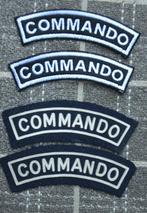 COMMANDO schouder titels, als SET te koop, 2-variaties, ZG, Ophalen of Verzenden, Landmacht, Embleem of Badge