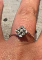 Ring witgoud diamanten, Handtassen en Accessoires, Ringen, Ophalen, Zo goed als nieuw
