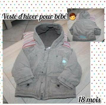 Veste d'hiver pour bébé garçon-18 mois 