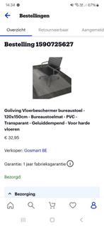 Vloerbeschermer in plastiek, Ophalen