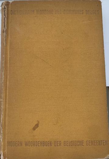 Modern woordenboek van Belgische gemeenten 1948 beschikbaar voor biedingen
